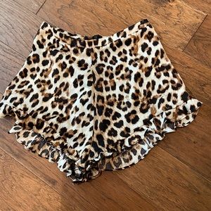 Cheetah high waist shorts